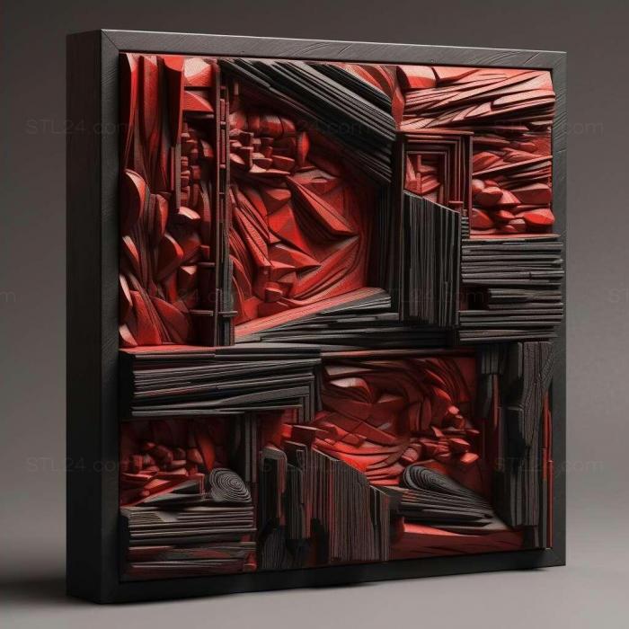 Patterns and decorations (stl red black 4, PATTERN_952) 3D models for cnc